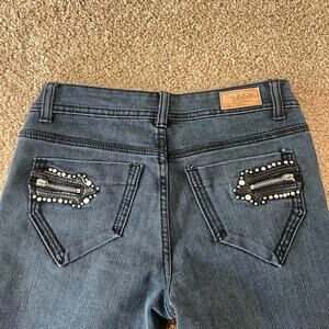 Y2K Do Denim Skinny Jeans with Studded Back Pockets Size 5X32